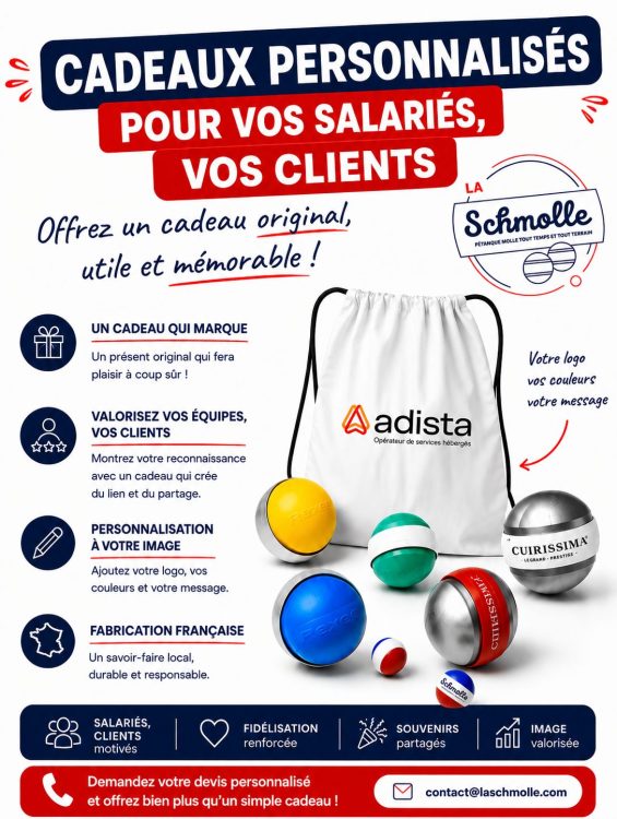 Cadeau entreprise personnalisé La Schmolle pour clients et collaborateurs
